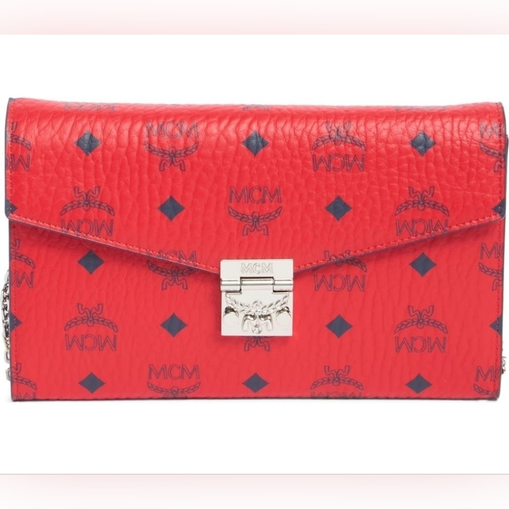MCM Tracy Visetos Wallet On A Chain. - Picture 1 of 14